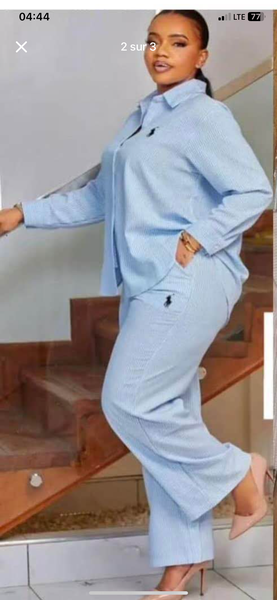 Ensemble décontracté bleu clair