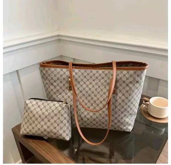 Sac cabas grande avec pochette