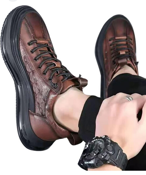 Baskets en cuir pour homme