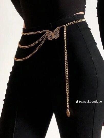 Ceinture chaîne papillon chic