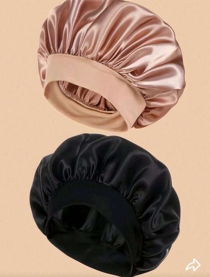 Bonnet en satin pour cheveux