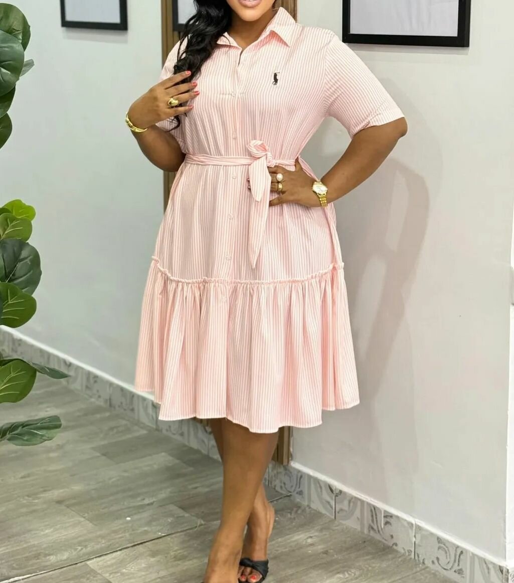 Robe Chemise Élégante Ceinturée