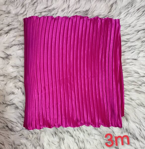 Tissu plissé en satin 3m