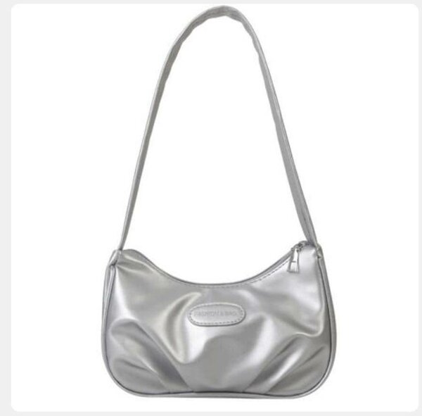 Sac bandoulière argenté chic