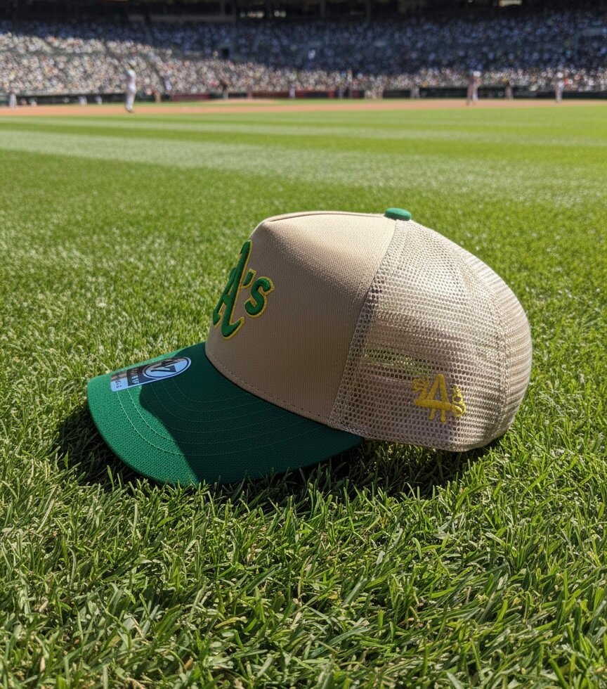 Casquette Trucker A's 47 Clean Up