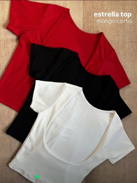 Estrella top manga corta