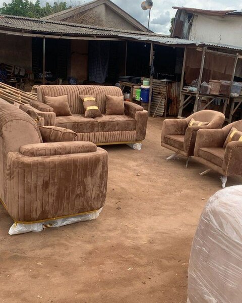 Ensemble canapé marron 5 places