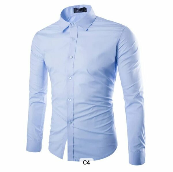 Chemise habillée bleu ciel homme