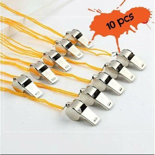 Sifflets en métal avec cordon