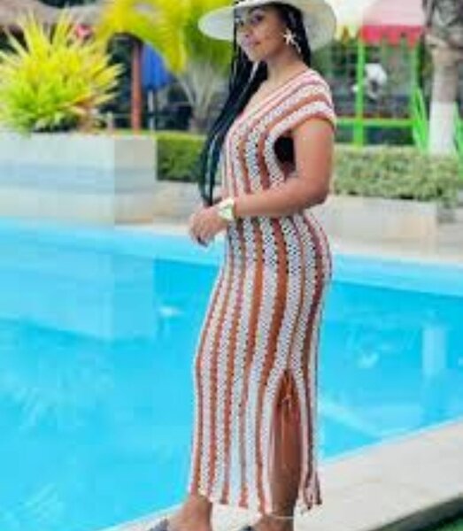 Robe longue crochet été