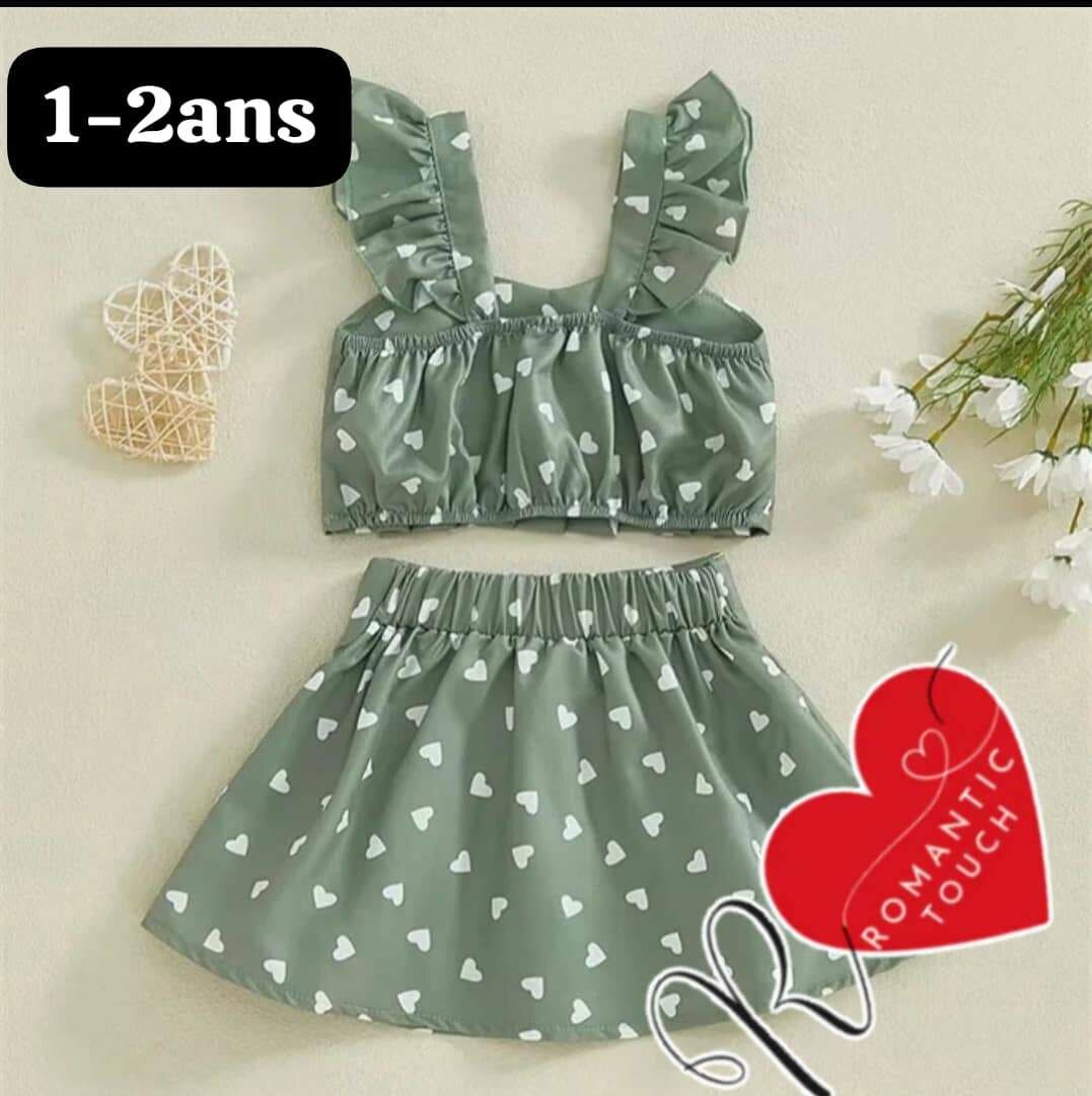 Ensemble été fille 2 pièces