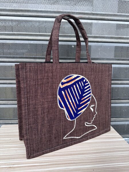 Sac à main en toile ethnique