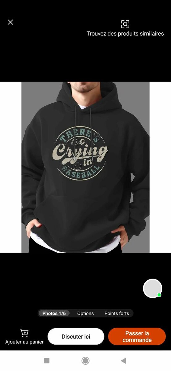 Sweat à capuche imprimé unisexe