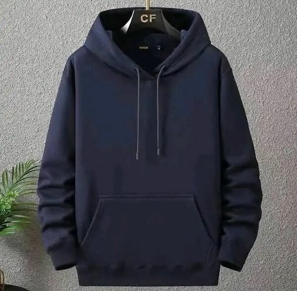 Sweat à capuche bleu marine pour homme