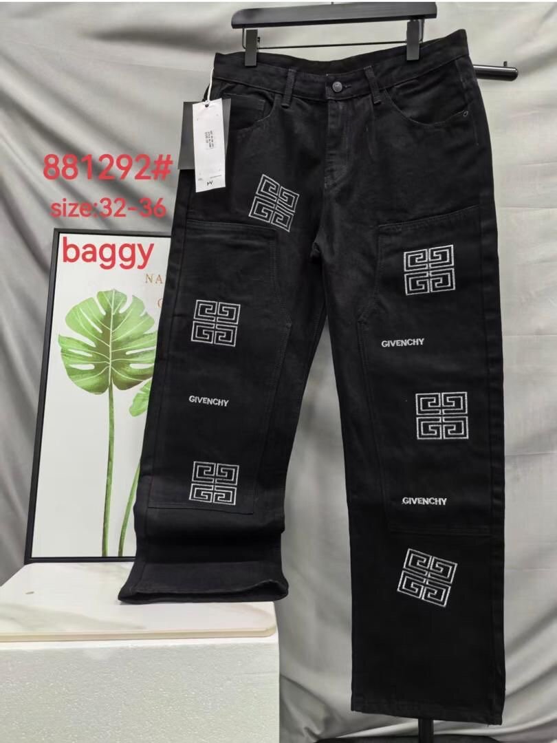 Jeans larges mode imprimés