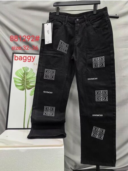 Jeans larges mode imprimés