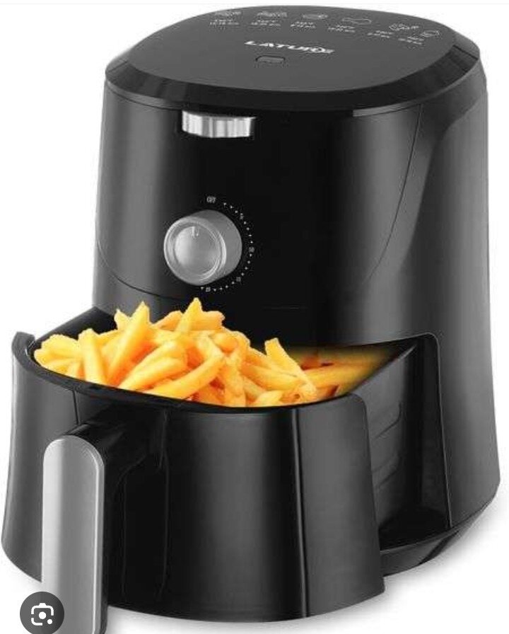 Friteuse électrique sans huile noire