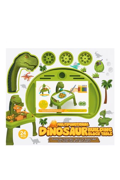 Table à blocs dinosaure