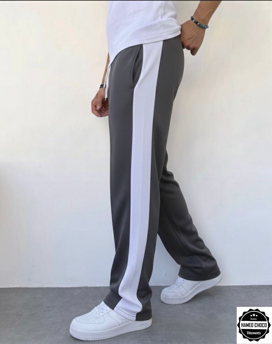 Pantalon de jogging à bandes contrastées