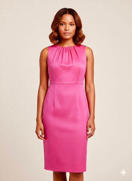 Robe élégante rose