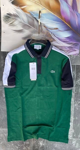 Polo en coton vert pour hommes