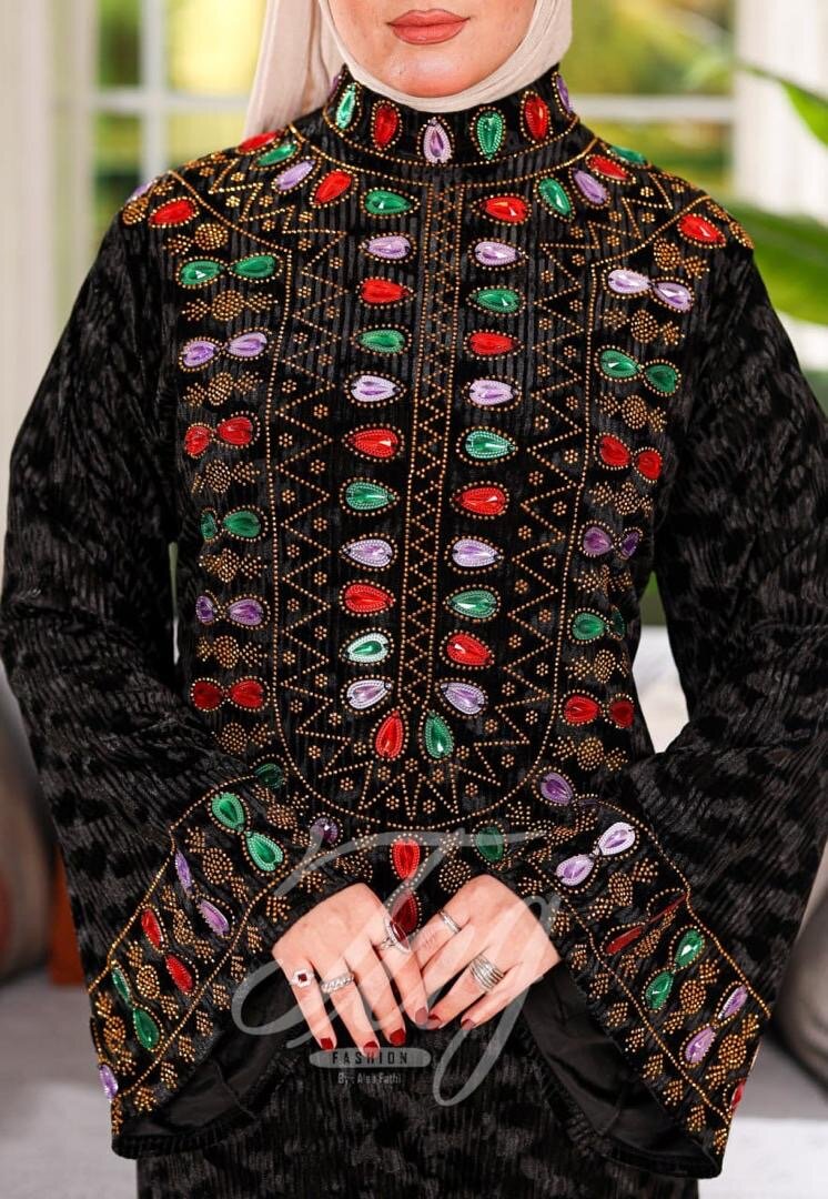 Elegant Embroidered Abaya