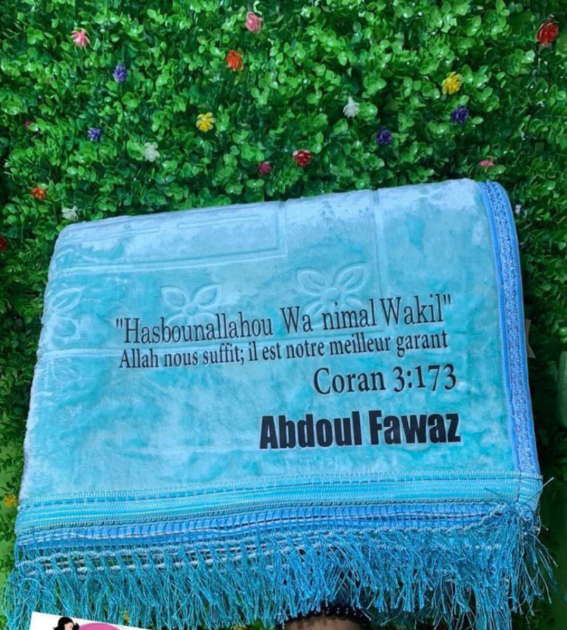 Tapis de prière personnalisable