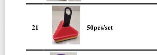 50pcs/set Dispositif de marquage Cônes d'entraînement Sport