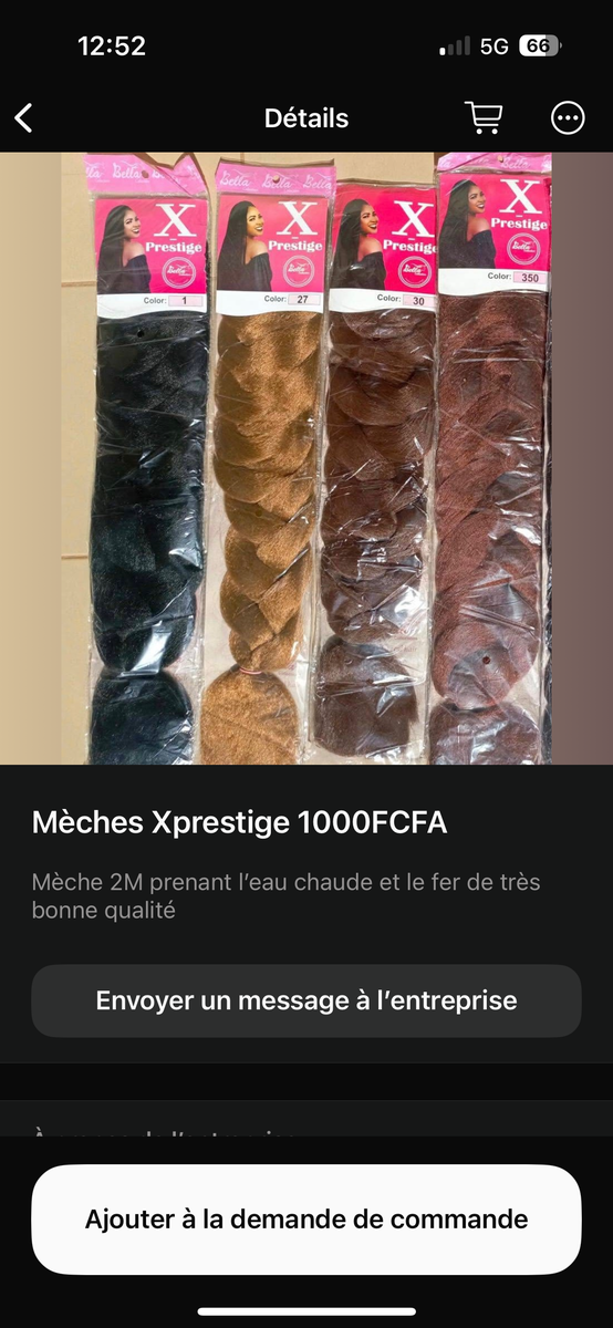 Mèches à tresser 2 mètre