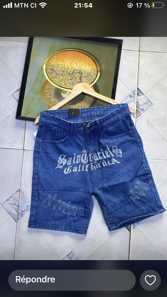 Shorts en jean tendance pour homme