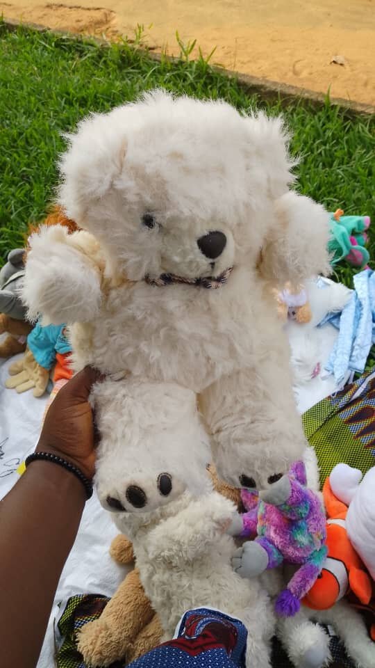 Jouet en peluche chien lapin