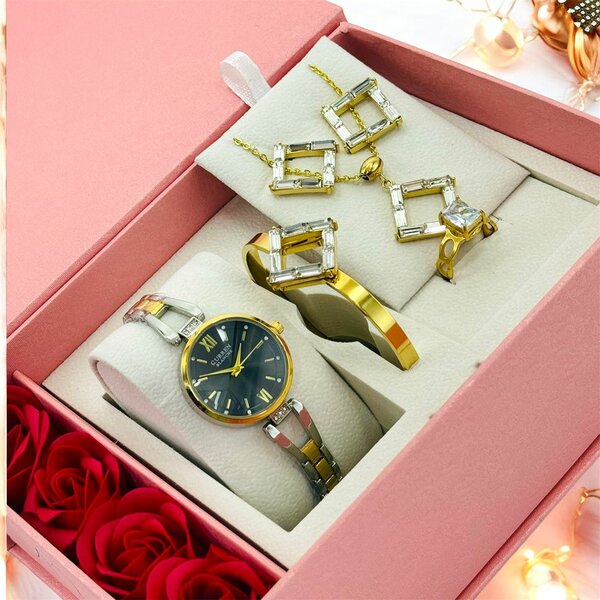 Ensemble Montre et Bijoux Luxe