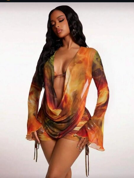 Combinaison de plage transparente