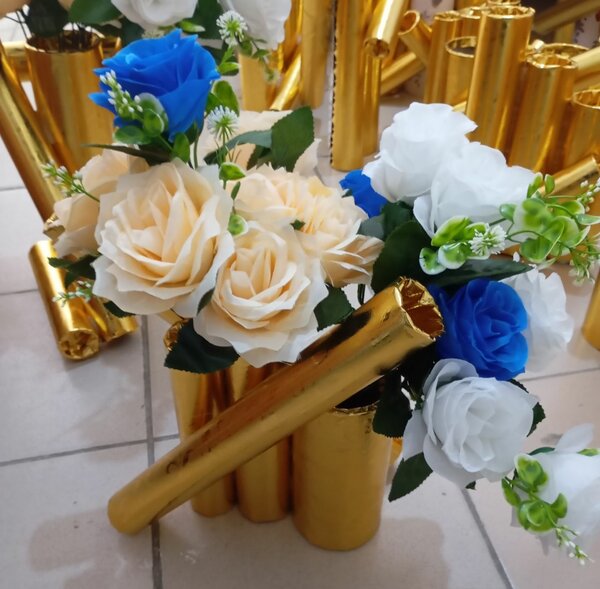 Bouquet de roses artificielles élégantes