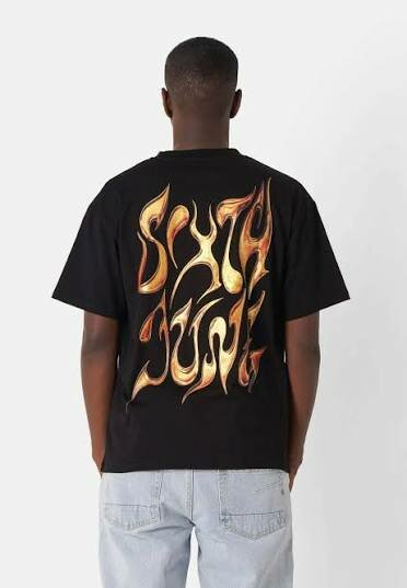 T-shirt noir Sixth June