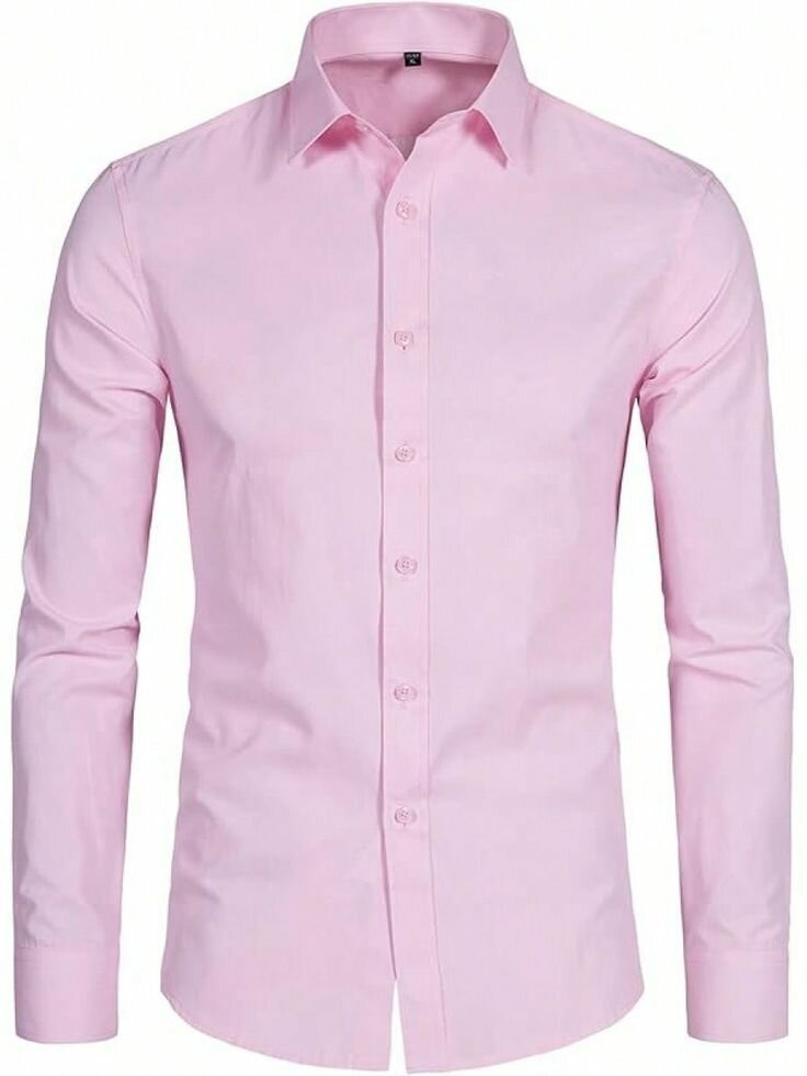 Chemise classique rose homme