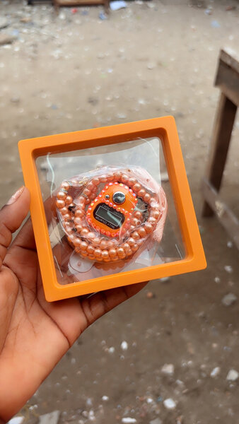 Montre bracelet en perles pour femme