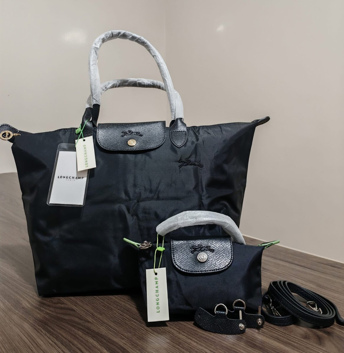 Sac cabas Longchamp Le Pliage Cuir