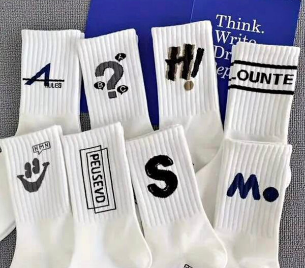 Chaussettes Originales Lettrées