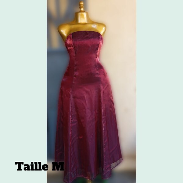 Robe Soirée Bustier Rouge