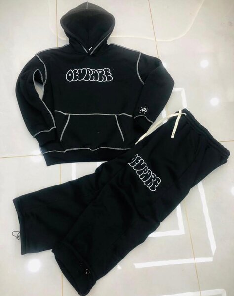 Ensemble survêtement noir pour femme et homme