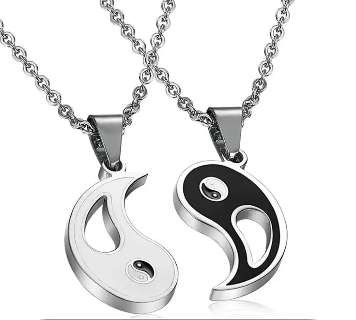 Pendentifs Yin Yang Acier Inox
