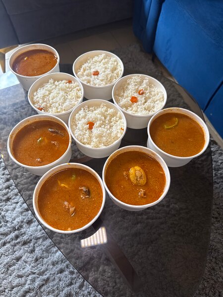 Soupe de cabri avec du riz