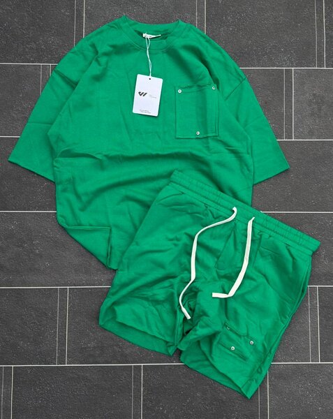 Ensemble survêtement vert homme