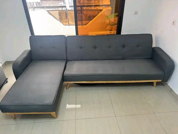 Canapé d'angle moderne en cuir