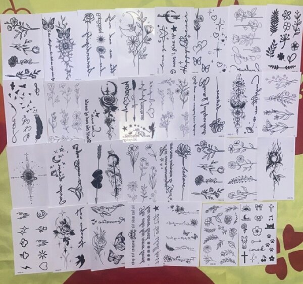 Lot de Tatouages Temporaires