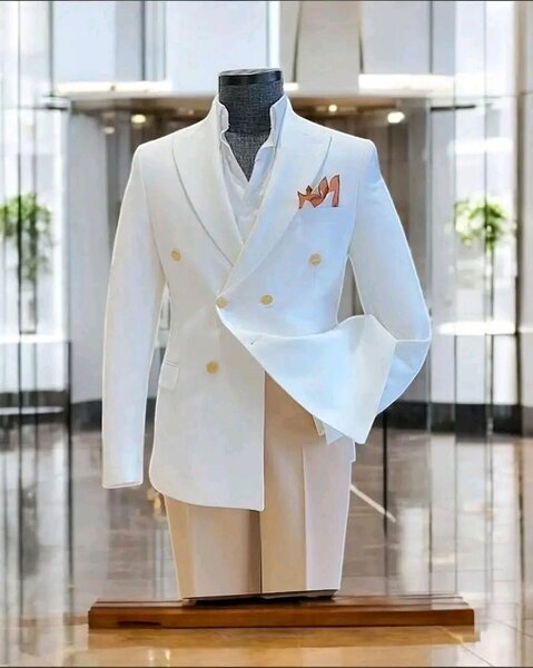 Costume homme luxe blanc