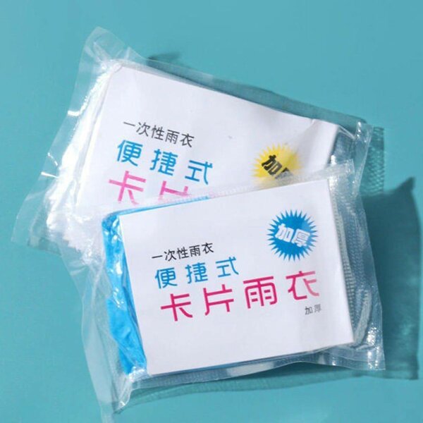 Poncho imperméable jetable