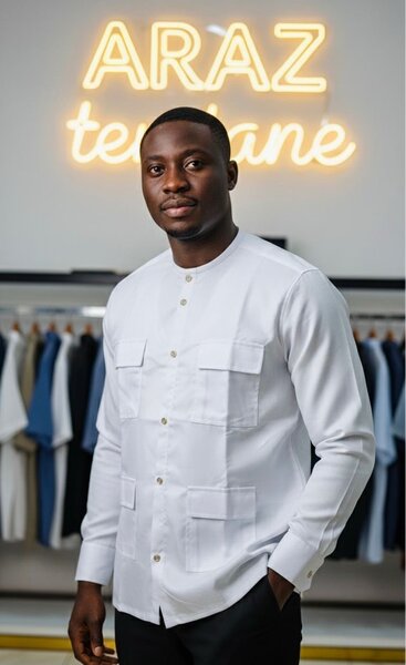 Chemise blanche homme ARAZ textile