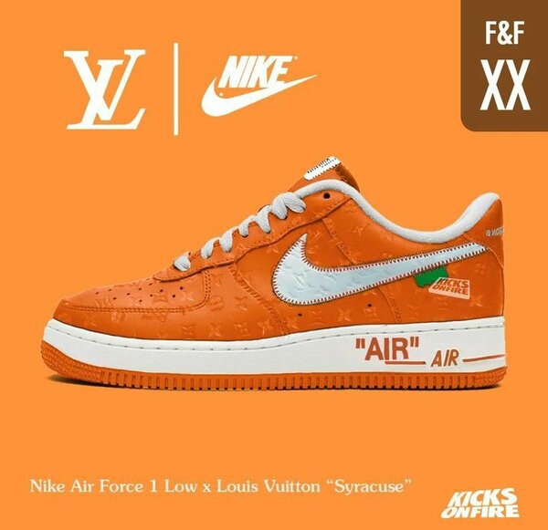 Chaussures Air Force 1 Orange